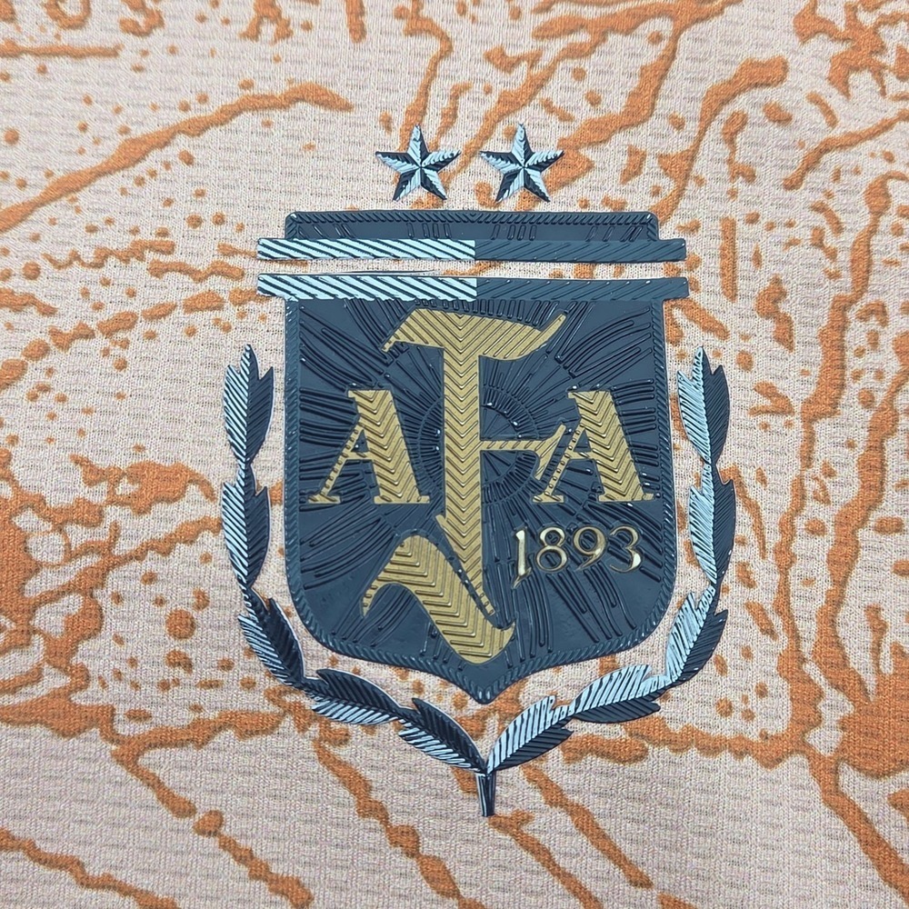 Adidas Argentina World Cup Soccer Away Jersey Special Gold Mens Medium #24 - Picture 4 of 16